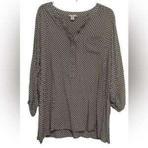 100% Rayon Patterned Women's Blouse